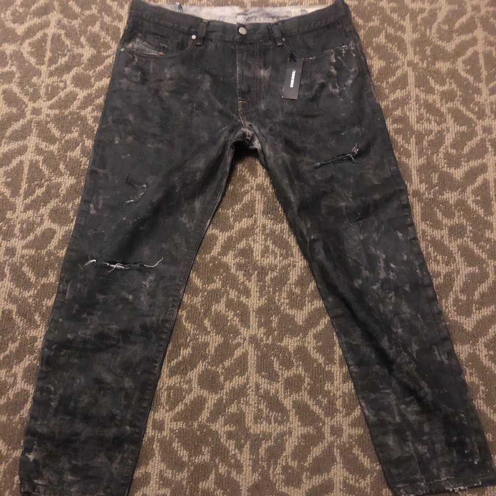 Black diesel industry pants